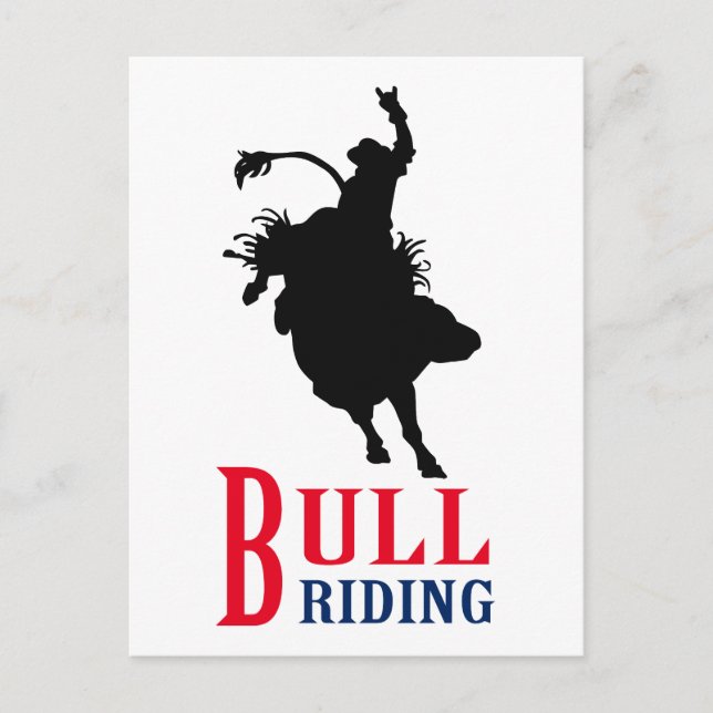 Carte Postale Bull Riding (Devant)