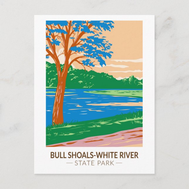 Carte Postale Bull Shoals - White River State Park Arkansas (Devant)
