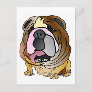 Carte postale Bulldog