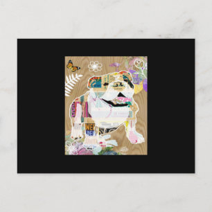 Carte Postale Bulldog Collage