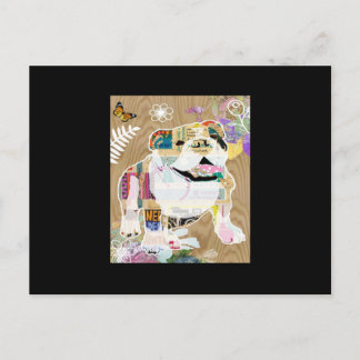 Carte Postale Bulldog Collage