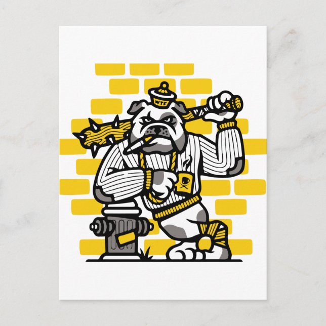 Carte Postale Bulldog Gang (Devant)