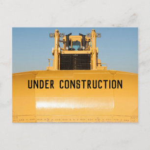 Carte Postale Bulldozer en construction