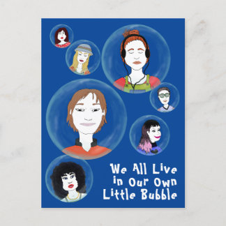 Carte Postale Bulles personnelles - Personnes
