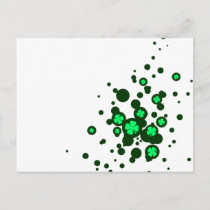 Carte Postale Bulles shamrocks