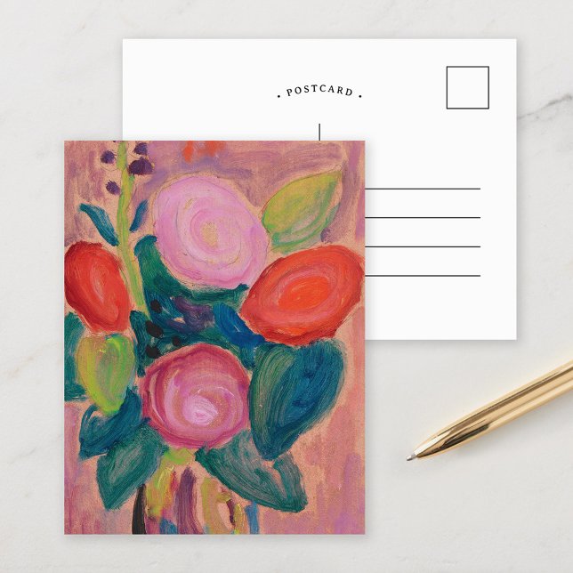 Carte Postale Bunch de fleurs dans Vase | von Jawlensky (Créateur téléchargé)