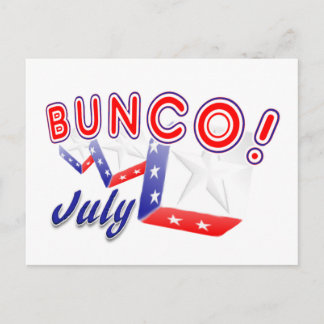 Carte Postale bunco juillet
