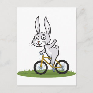 Carte Postale Bunny Biker