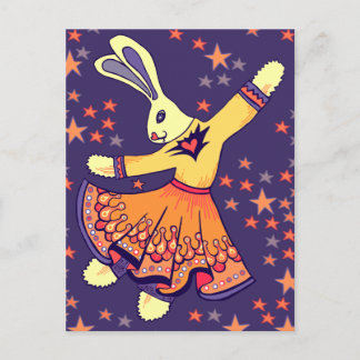 Carte Postale Bunny Freestyle