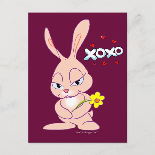 Carte Postale Bunny Love (Devant)