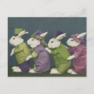 Carte postale Bunny Pâques Parade
