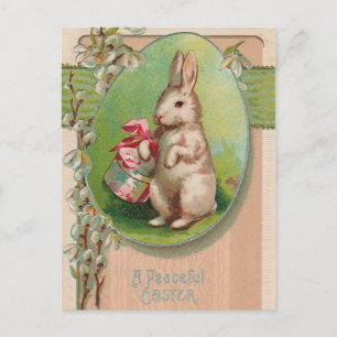Carte postale Bunny Pâques vintage