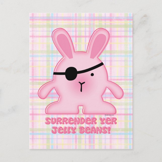 Carte postale Bunny Pirate (Devant)