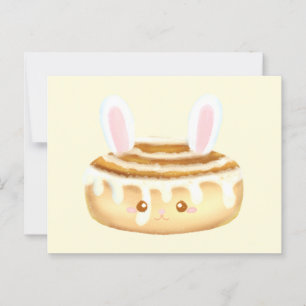 Carte Postale Bunny Sweet Dessert cannon Bun