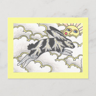 Carte Postale Bunny tonnerre