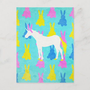 Carte Postale Bunny Unicorn