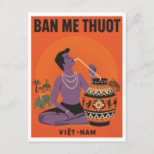 Carte Postale Buon Ma Thuot Jar Wine Viet Nam Voyage