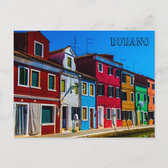 Carte postale Burano (Devant)