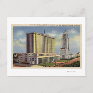 Carte Postale Bureau de poste des États-Unis, Hôtel de ville et 