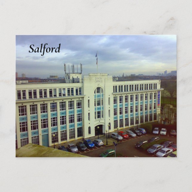 Carte Postale Bureau d'quai de Salford (Devant)