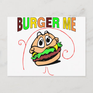 Carte Postale Burger Me