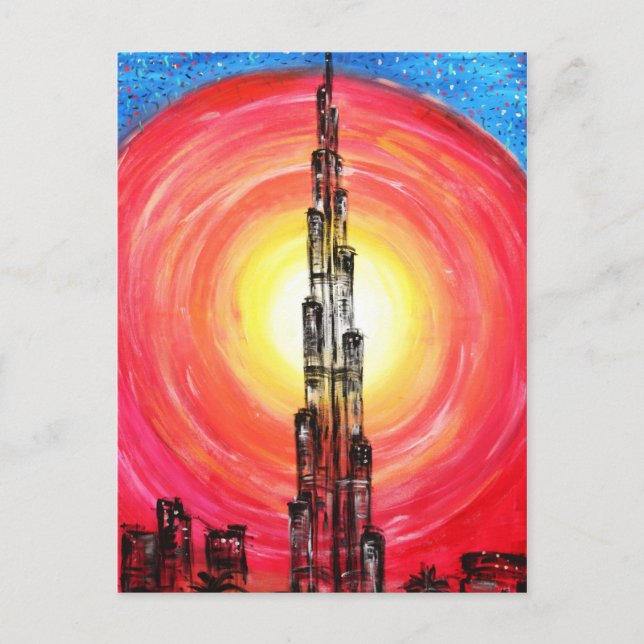 Carte Postale burj Dubaï (Devant)