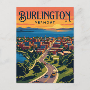 Carte Postale Burlington États-Unis