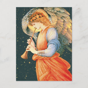 Carte Postale Burne-Jones Angel jouant un flageolet CC1130