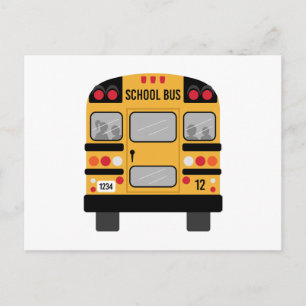 Carte Postale Bus scolaire