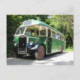 Carte Postale Bus vintage, 1940 transport, image nostalgique