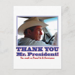 Carte Postale Bush-Merci-toi-Américain