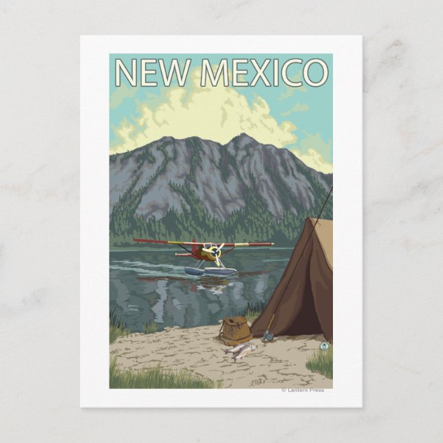 Carte Postale Bush Plane FishingNouveau-Mexique (Devant)