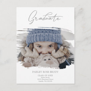 Carte Postale Bushstroke Cute Calligraphy Graduation Pré K Photo