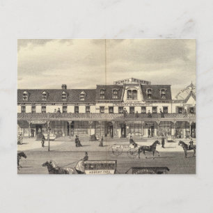 Carte Postale Business block, Asbury Park, New Jersey