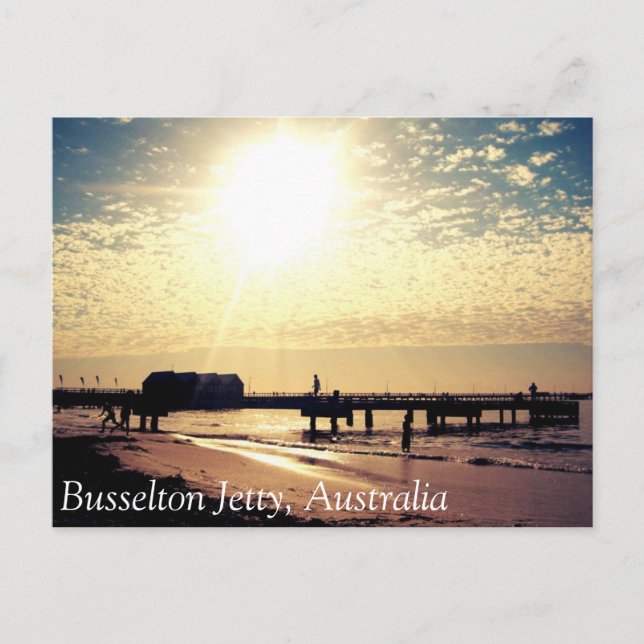 Carte postale Busselton Australie (Devant)