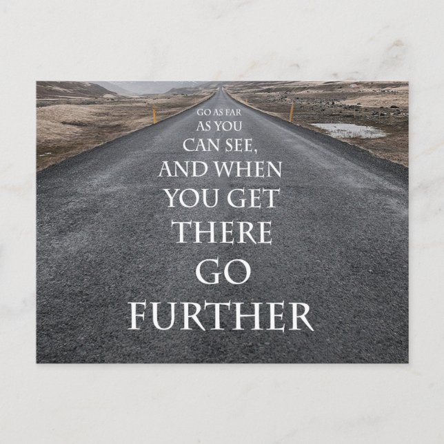 Carte Postale Buts et rêves motivation et inspiration (Devant)