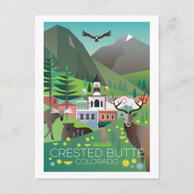 Carte postale Butte Crested (Devant)