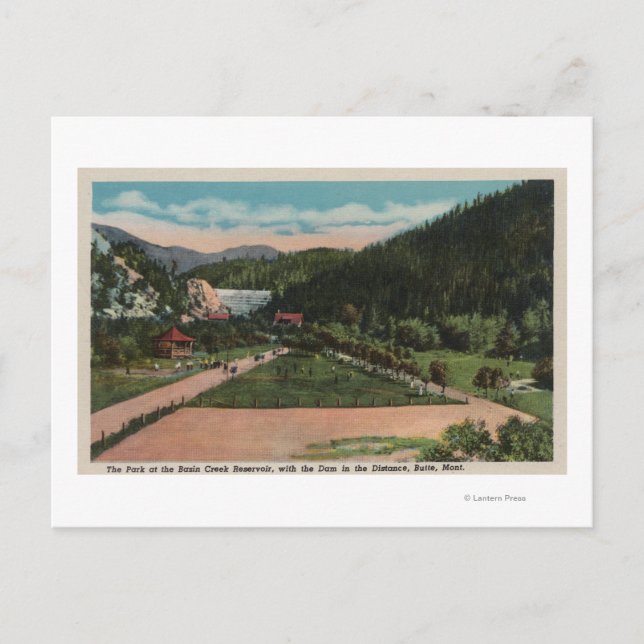 Carte Postale Butte, MT - Vue du parc de réserve de Basin Creek (Devant)