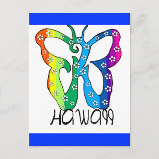 Carte Postale Butterfly Hawaii disant