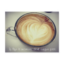 Buvez d'abord du café