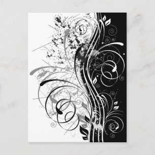 Carte Postale BW grunge