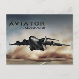 Carte Postale C-17 Globemaster Cargo Avion