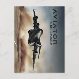 Carte Postale C-17 Globemaster Cargo Avion