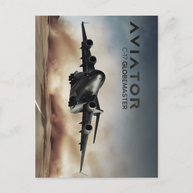 Carte Postale C-17 Globemaster Cargo Avion (Devant)