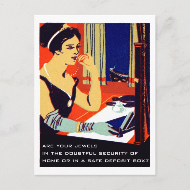 Carte Postale C. 1915 Vos Bijoux Sont Sûrs (Devant)
