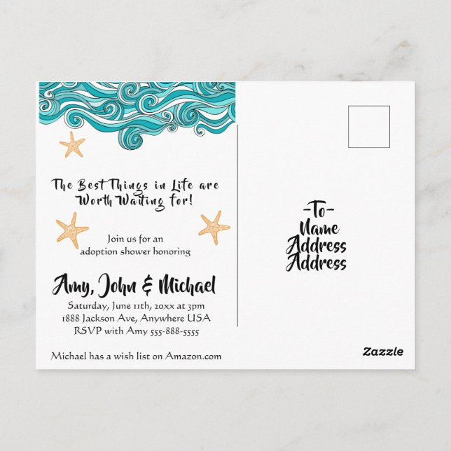 Carte Postale Ça a de l'importance pour cette espèce de poisson  (Dos)