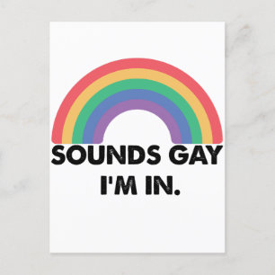 Carte Postale Ça a l'air gay, je suis dans le mois de la fierté 