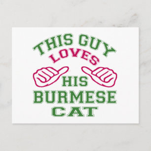 Carte Postale Ça Aime Son Birman.Cat
