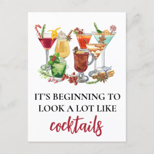 Carte Postale Ça commence à ressembler beaucoup à des cocktails