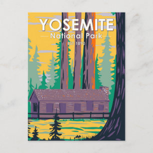 Carte Postale Cabane de Mariposa Grove au Parc national de Yosem